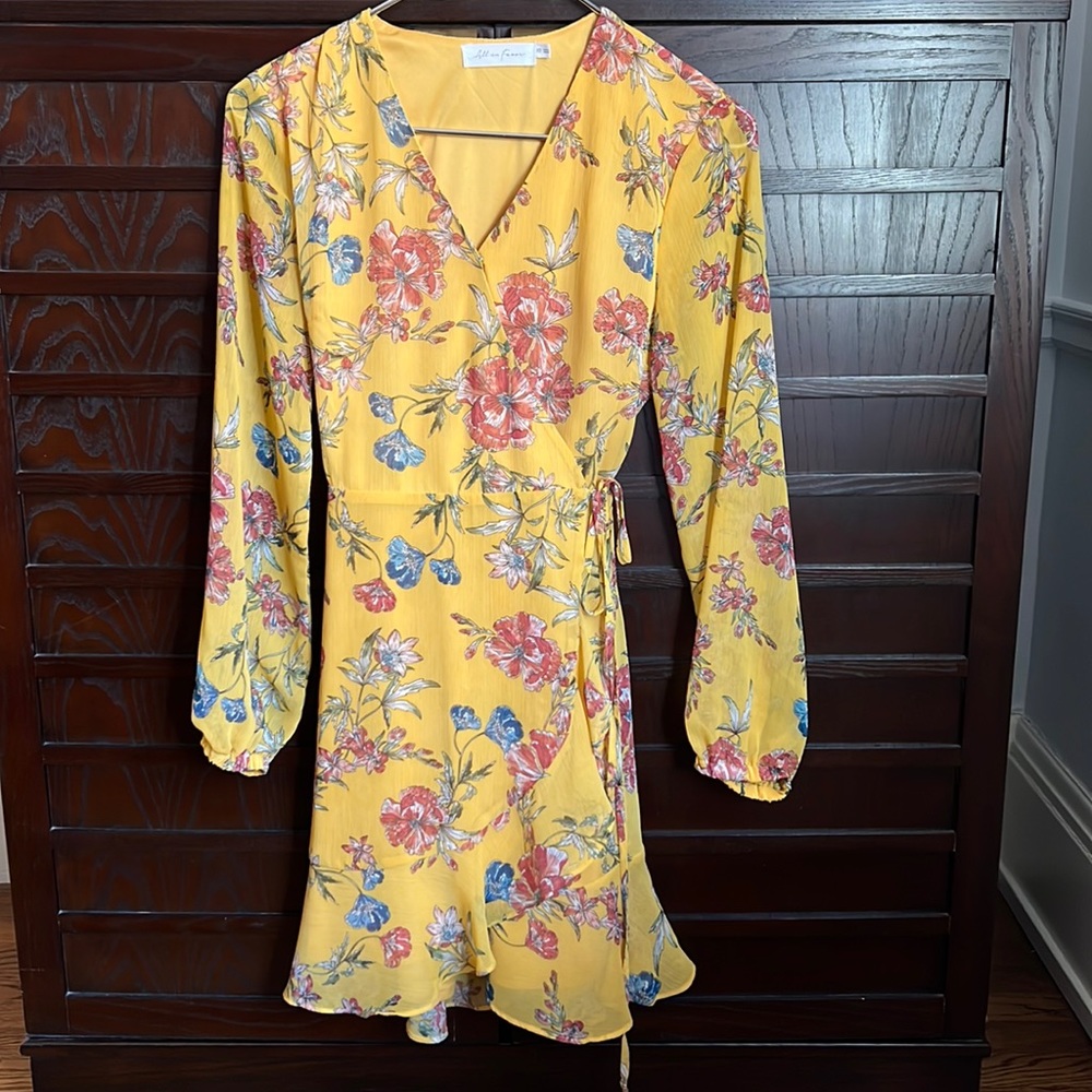 All In Favor flower spring wrap dress.